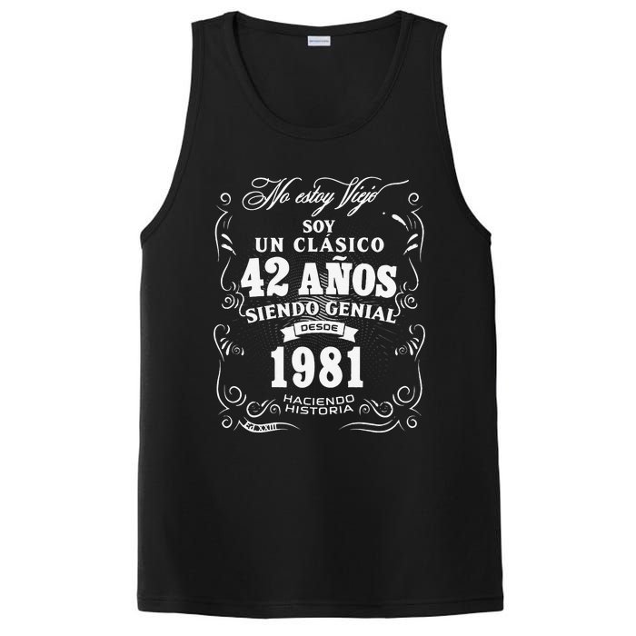 42nd Birthday Gift For In Spanish Regalo Cumpleanos 42 PosiCharge Competitor Tank