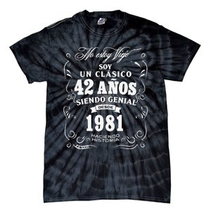 42nd Birthday Gift For In Spanish Regalo Cumpleanos 42 Tie-Dye T-Shirt