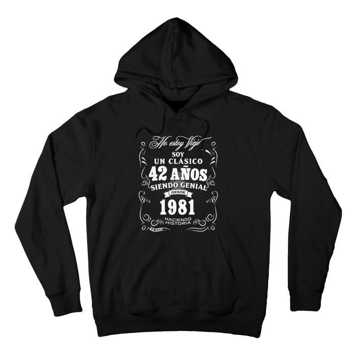 42nd Birthday Gift For In Spanish Regalo Cumpleanos 42 Tall Hoodie