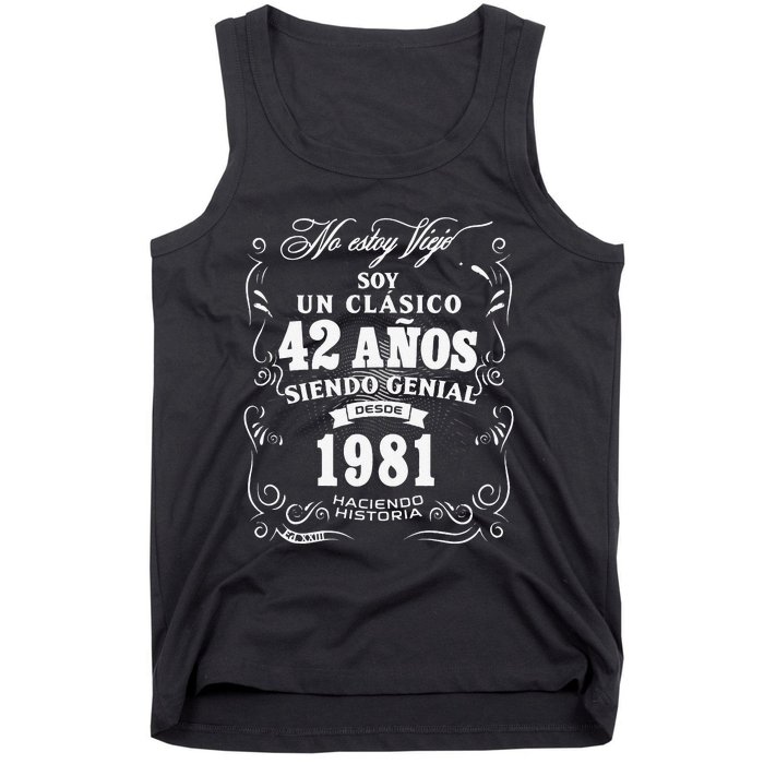 42nd Birthday Gift For In Spanish Regalo Cumpleanos 42 Tank Top