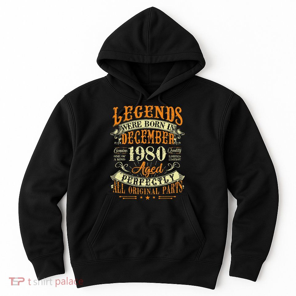 42th Birthday Gift 42 Years Old Legends Born December 1980 Hoodie