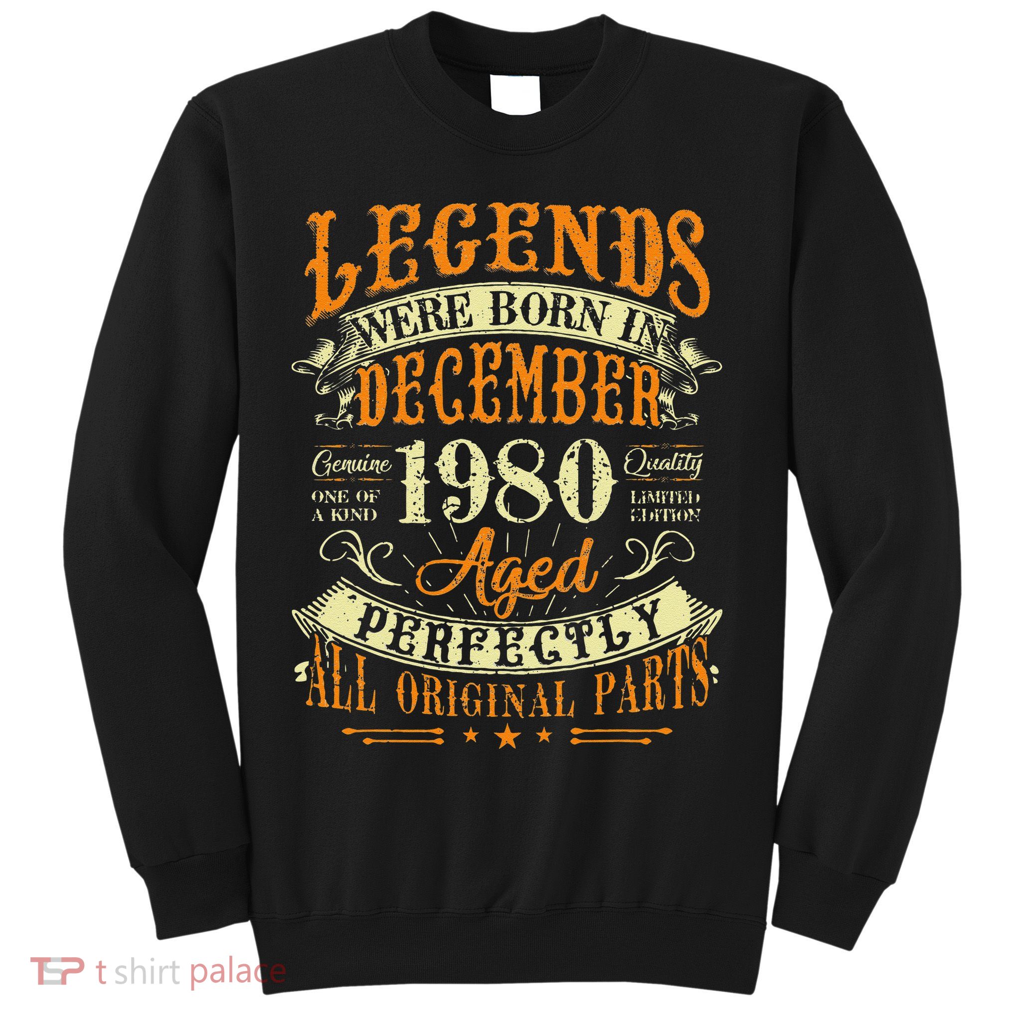 42th Birthday Gift 42 Years Old Legends Born December 1980 Sweatshirt
