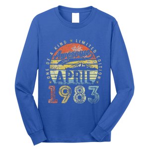 40th Birthday Gift Awesome Since April 1983 Long Sleeve Shirt