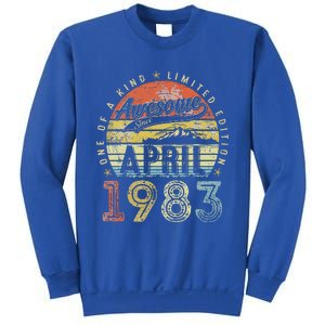 40th Birthday Gift Awesome Since April 1983 Sweatshirt