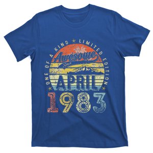 40th Birthday Gift Awesome Since April 1983 T-Shirt