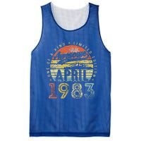 40th Birthday Gift Awesome Since April 1983 Mesh Reversible Basketball Jersey Tank