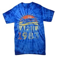 40th Birthday Gift Awesome Since April 1983 Tie-Dye T-Shirt