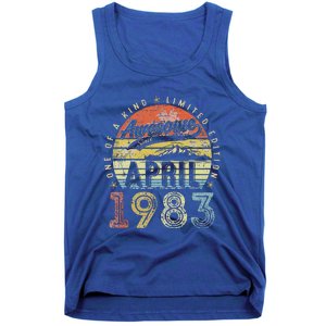 40th Birthday Gift Awesome Since April 1983 Tank Top