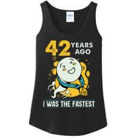 42nd Birthday Humor 42 Years Ago I Was The Fastest Ladies Essential Tank