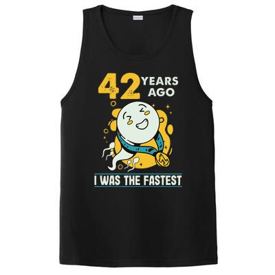 42nd Birthday Humor 42 Years Ago I Was The Fastest PosiCharge Competitor Tank