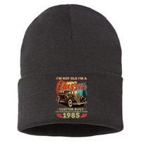 40th Birthday Im Not Old Im A Classic 1985 Custom Built Sustainable Knit Beanie