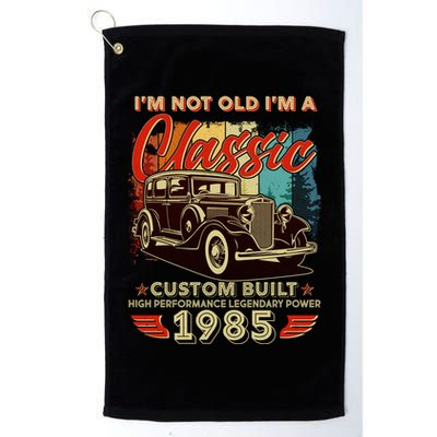 40th Birthday Im Not Old Im A Classic 1985 Custom Built Golf Towel