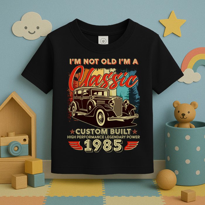40th Birthday Im Not Old Im A Classic 1985 Custom Built Toddler T-Shirt