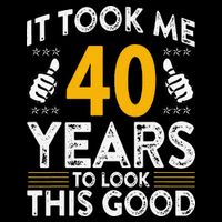 40th Birthday It Took Me 40 Years Good Funny 40 Year Old 16 in Basic Backpack