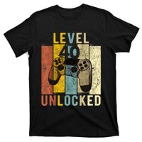  40th Birthday Level 40 Unlocked Video Gamer T-Shirt