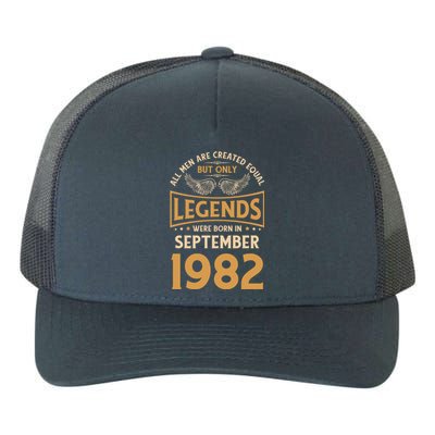 40 Birthday Legends Were Born In September 1982 Meaningful Gift Yupoong Adult 5-Panel Trucker Hat