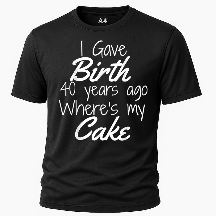 40th Birthday Mom Of 40 Year Old Son Daughter Birthday Cooling Performance Crew T-Shirt