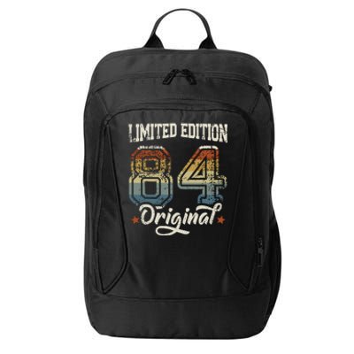 40th Birthday Man Woman 40 Years 1984 Decorative Funny Gift City Backpack