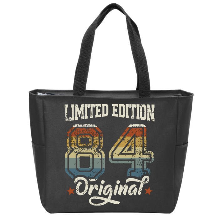 40th Birthday Man Woman 40 Years 1984 Decorative Funny Gift Zip Tote Bag