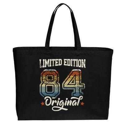 40th Birthday Man Woman 40 Years 1984 Decorative Funny Gift Cotton Canvas Jumbo Tote