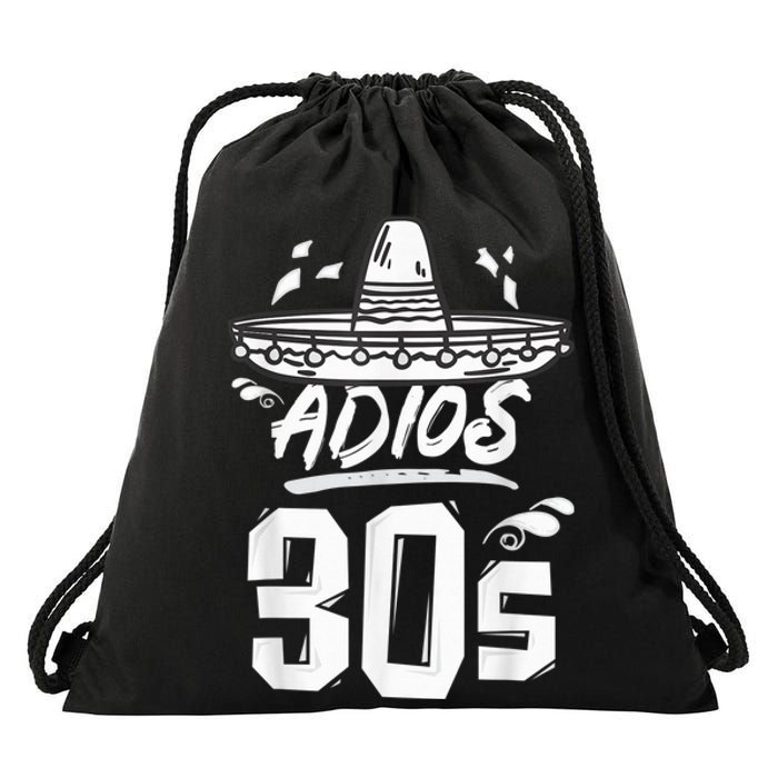 40th Birthday Mexican Party Cinco de Mayo Fiesta Adios 30s Drawstring Bag