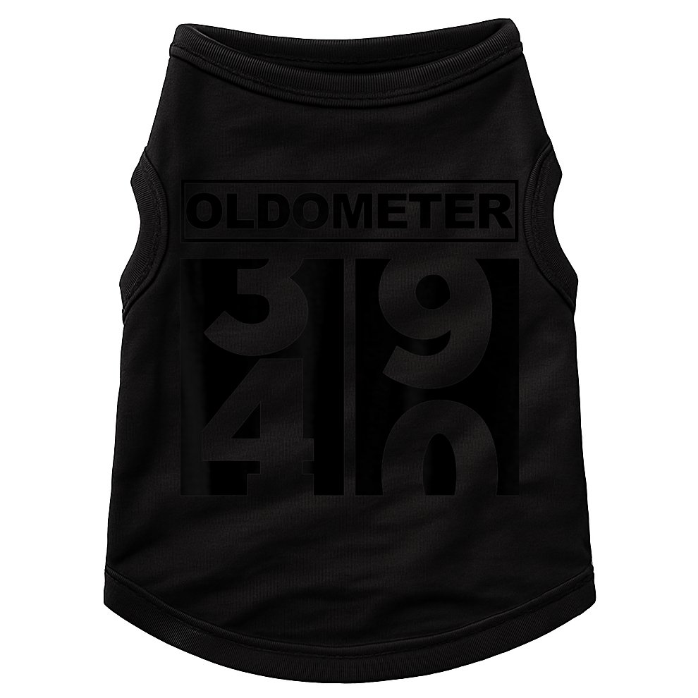40th Birthday Oldometer 39-40 Doggie Tank