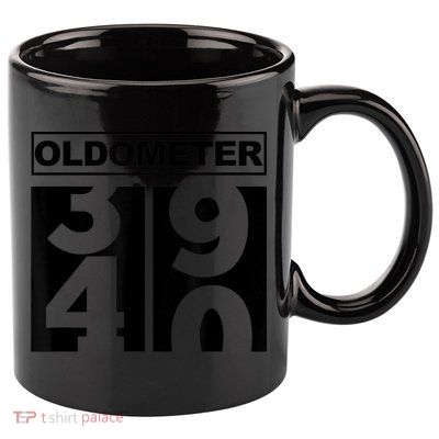 40th Birthday Oldometer 39-40 11oz C Handle Ceramic Mug