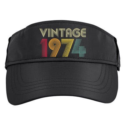 45th Birthday Present Gift Vintage 1974 Retro  Wo Mom Dad Adult Drive Performance Visor