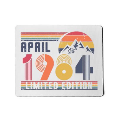 40th Birthday Retro 1984 Birthday Mousepad