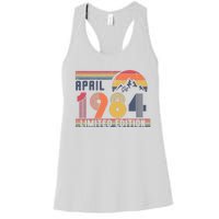 40th Birthday Retro 1984 Birthday Women's Racerback Tank