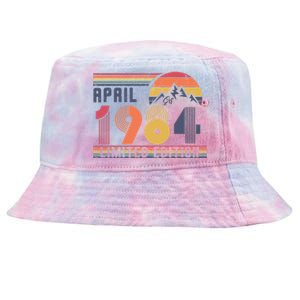 40th Birthday Retro April 1984 Birthday Tie-Dyed Bucket Hat