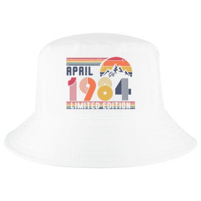 40th Birthday Retro April 1984 Birthday Cool Comfort Performance Bucket Hat