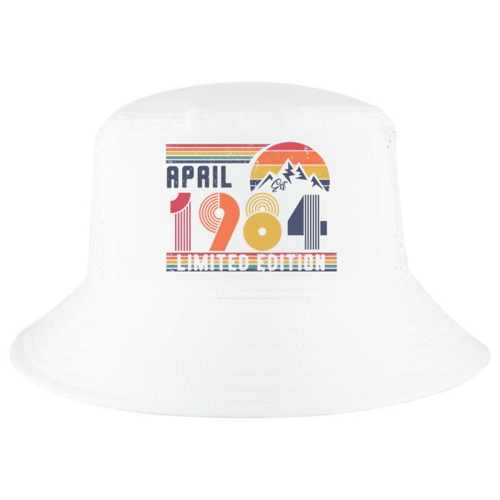 40th Birthday Retro April 1984 Birthday Cool Comfort Performance Bucket Hat