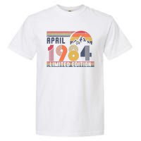 40th Birthday Retro April 1984 Birthday Garment-Dyed Heavyweight T-Shirt