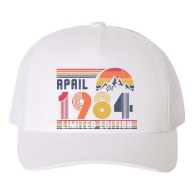 40th Birthday Retro April 1984 Birthday Yupoong Adult 5-Panel Trucker Hat