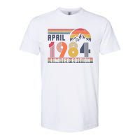 40th Birthday Retro April 1984 Birthday Softstyle CVC T-Shirt