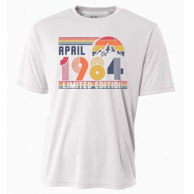 40th Birthday Retro April 1984 Birthday Cooling Performance Crew T-Shirt