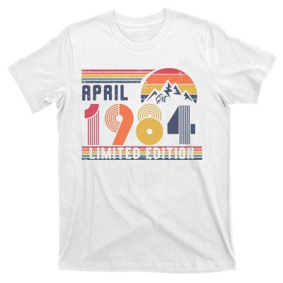 40th Birthday Retro April 1984 Birthday T-Shirt