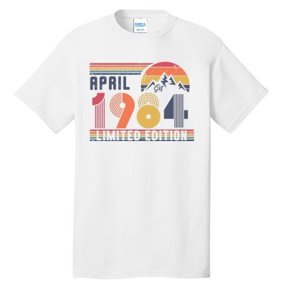 40th Birthday Retro April 1984 Birthday Tall T-Shirt