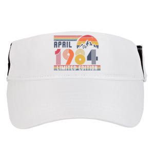 40th Birthday Retro April 1984 Birthday Adult Drive Performance Visor