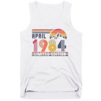 40th Birthday Retro April 1984 Birthday Tank Top