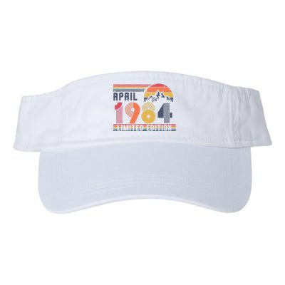 40th Birthday Retro April 1984 Birthday Valucap Bio-Washed Visor