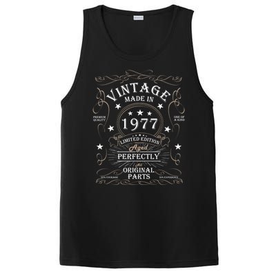 47th Birthday Retro Limited Edition Man Woman Vintage 1977 PosiCharge Competitor Tank