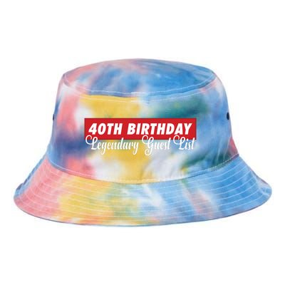 40th Birthday Signatures Guest List Birthday Party To Sign For 40 Years Tie Dye Newport Bucket Hat