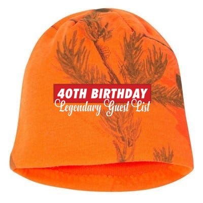 40th Birthday Signatures Guest List Birthday Party To Sign For 40 Years Kati - Camo Knit Beanie