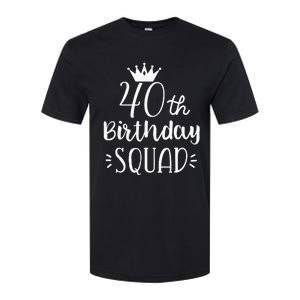 40 Birthday Squad 40th Birthday Group Softstyle CVC T-Shirt