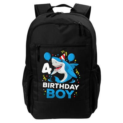 4th Birthday Shark Ocean Theme Party 4 Years Old Backpack