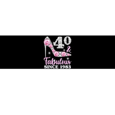 40th Birthday Shirts For Wo, 40 And Fabulous Since 1983 Bumper Sticker