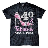 40th Birthday Shirts For Wo, 40 And Fabulous Since 1983 Tie-Dye T-Shirt