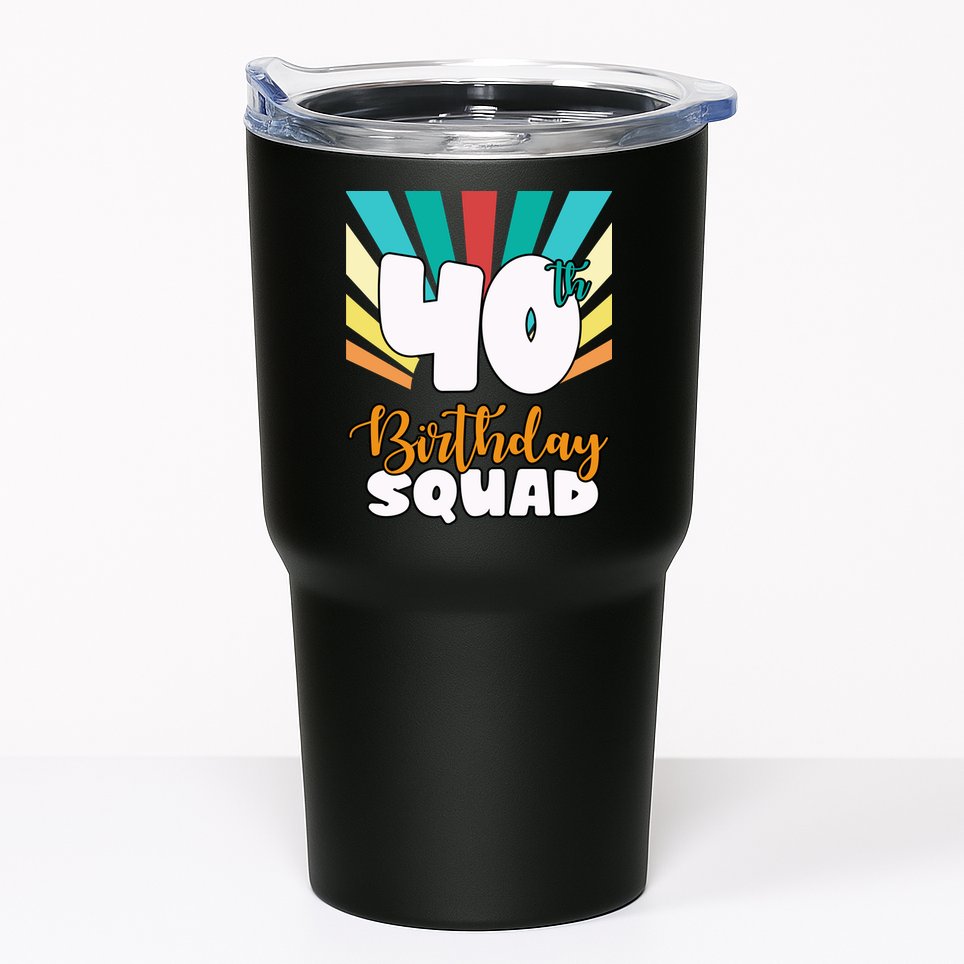 40th Birthday Squad 40 Years Old Tumbler